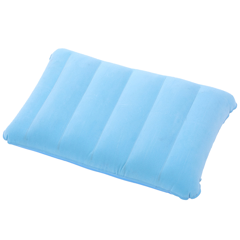 thumbnail image 3 of Almohada de aire inflable de 47x30 cm plegable para soporte lumbar y cuello azul cielo, 3 of 3