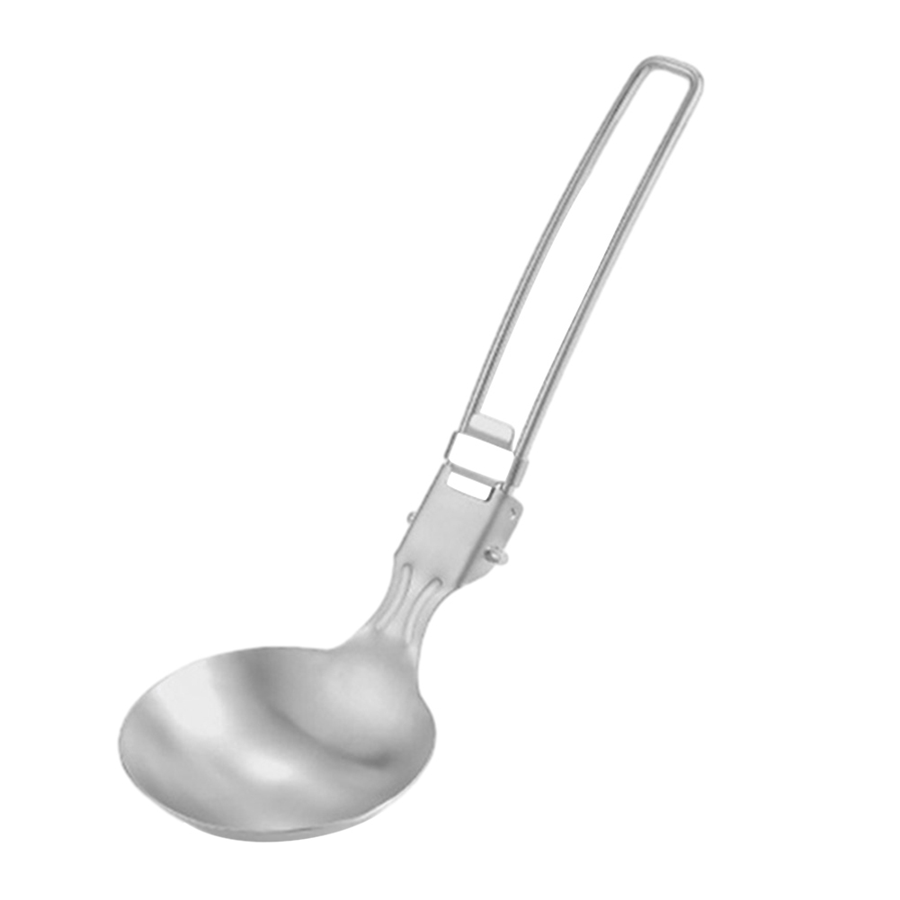 thumbnail image 2 of Cuchara Vajilla para acampar Utensilios de cocina portátiles plegables para viajes Senderismo, 2 of 3