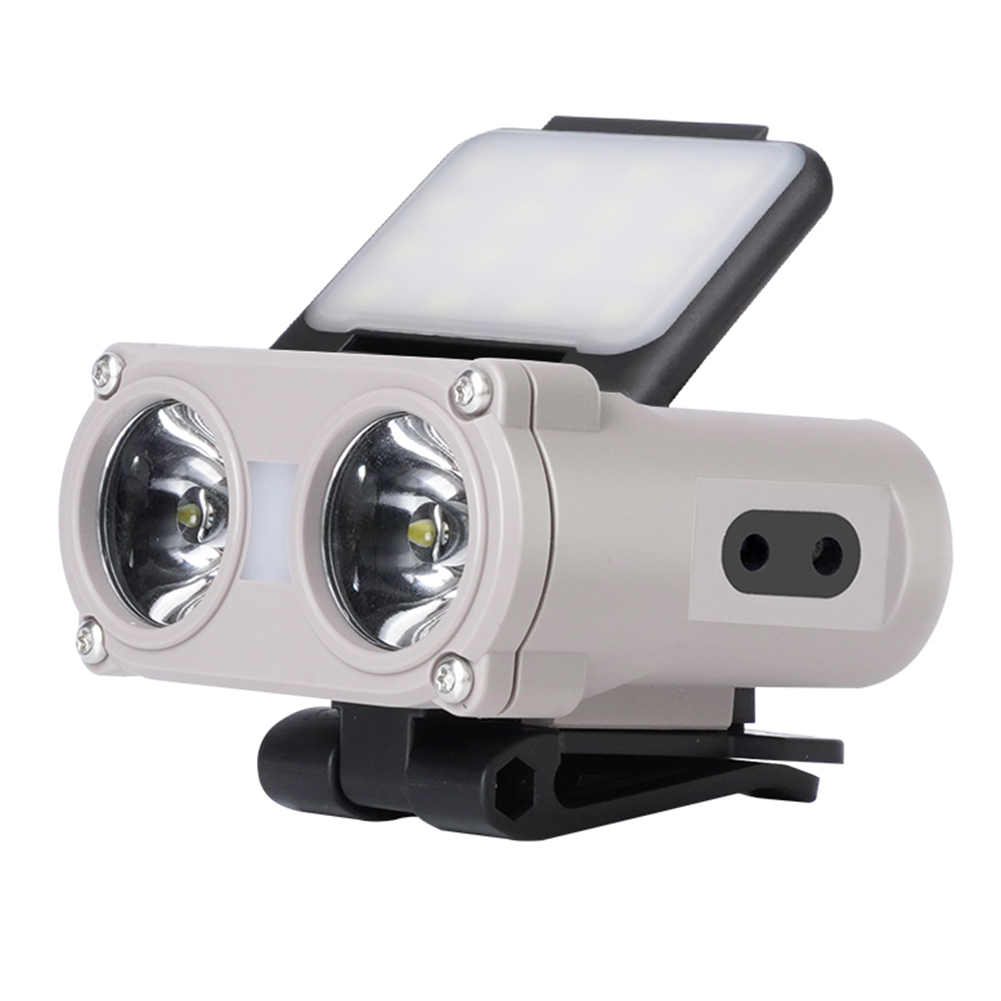 thumbnail image 3 of 3 juegos de faros delanteros de inducción LED de 1200 mAh 700 LM tipo C recargables resistentes al agua (caqui), 3 of 3