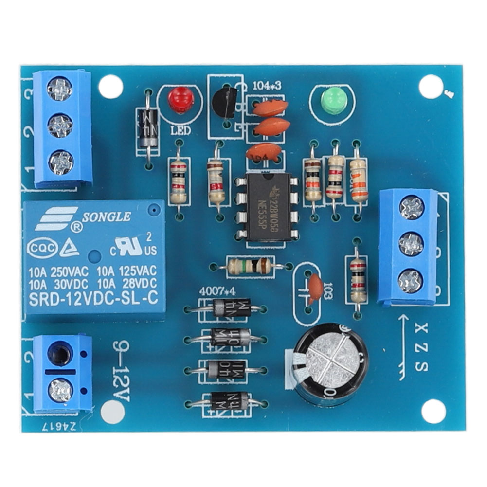 thumbnail image 3 of Tablero de detección de Sensor de nivel de agua AC/DC 9V-12V drenaje de bombeo automático 5 uds, 3 of 4