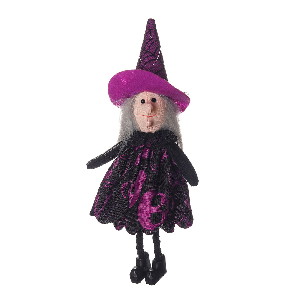 thumbnail image 2 of Colgante de muñeca de felpa de bruja de Halloween Decoración creativa de la casa encantada (03), 2 of 2
