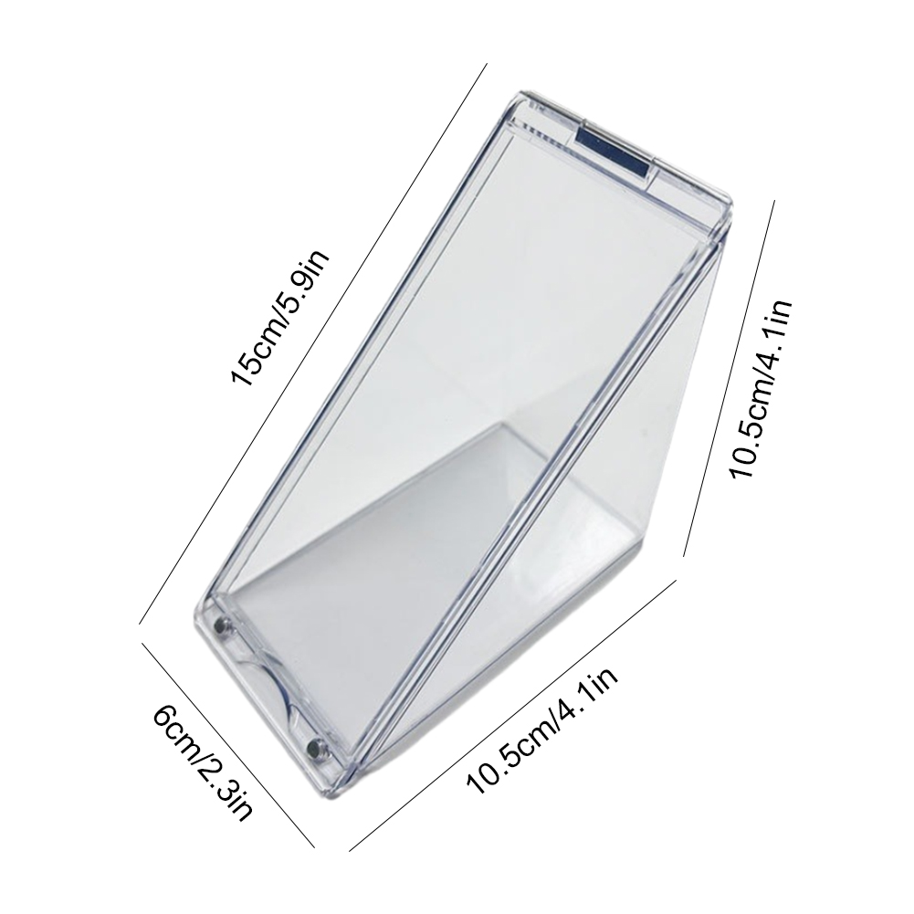 thumbnail image 2 of Contenedor triangular para sándwich soporte reutilizable caja transparente para alimentos para pastel de frutas, 2 of 2
