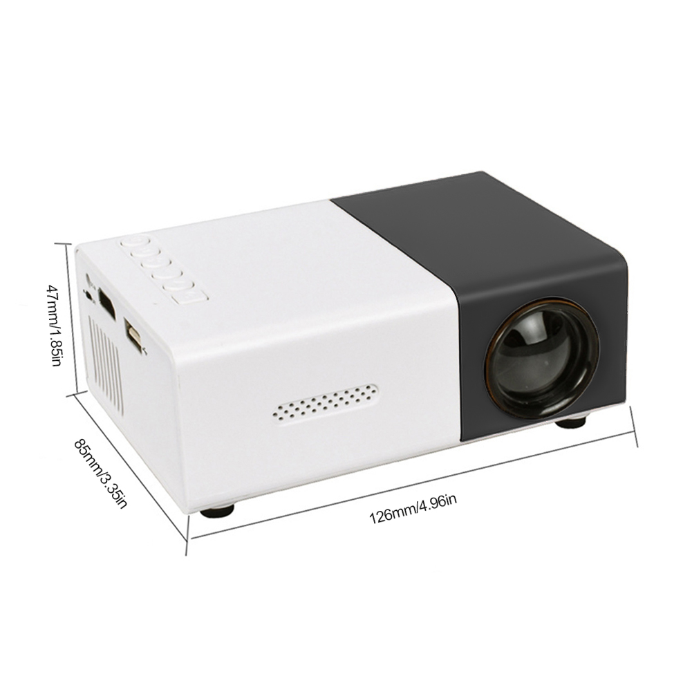 thumbnail image 2 of Microproyector LED HD 1080P Cine en casa de 400 lúmenes 320x240 con control remoto, 2 of 9