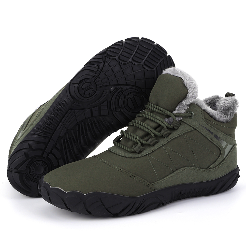 thumbnail image 3 of Botas de felpa de invierno Botas de nieve descalzas antideslizantes impermeables para caminar, 3 of 3