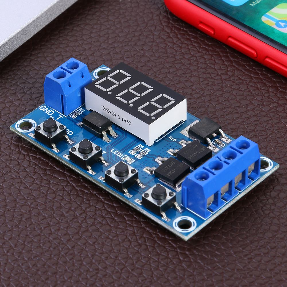 thumbnail image 4 of DC5V-36V Dual MOS Time Relay Trigger Cycle Timer Delay Switch Circuit Module, 4 of 7