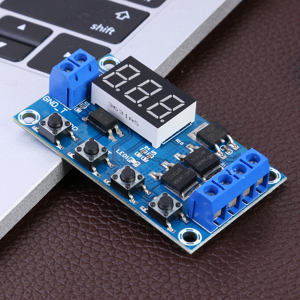 thumbnail image 5 of DC5V-36V Dual MOS Time Relay Trigger Cycle Timer Delay Switch Circuit Module, 5 of 7