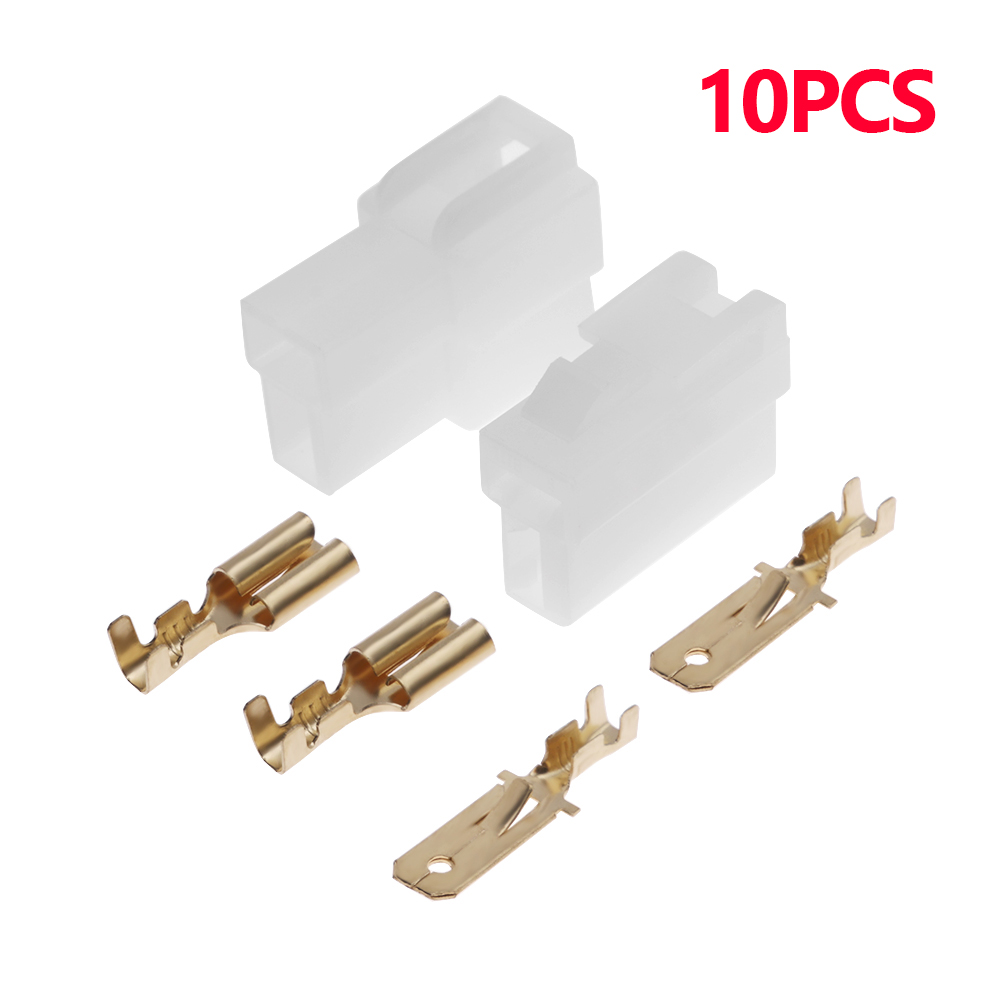 thumbnail image 3 of 10 Sets Radio DC Power Connector Plug T-Type 2 Pin Male Female Wiring Adapter, 3 of 6