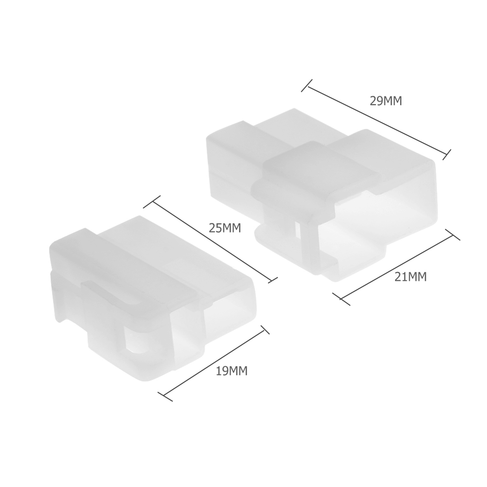 thumbnail image 2 of 10 Sets Radio DC Power Connector Plug T-Type 2 Pin Male Female Wiring Adapter, 2 of 6