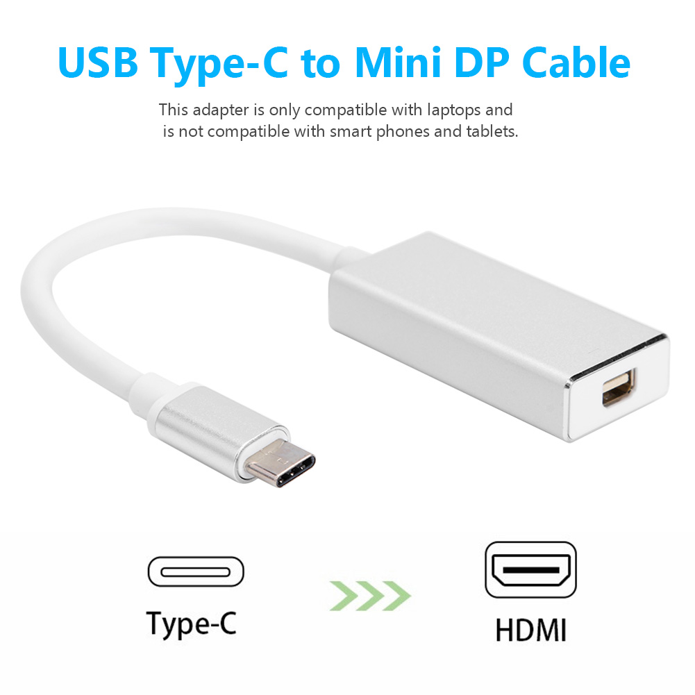 thumbnail image 4 of USB Type-C USB3.1 to Mini Display Port Converter Adapter for MacBook Pro Laptop, 4 of 9