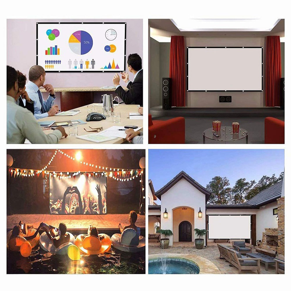 thumbnail image 5 of Curtain 60 72 84 100 120 150 inch Portable HD Display Screen for Home Outdoor, 5 of 9