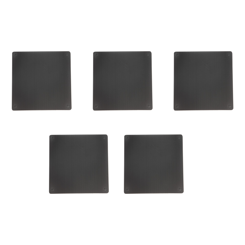 thumbnail image 3 of 5pcs 120mm Computer PC Cooler Mesh PVC Chassis Case Fan Dust Filter Covers Black, 3 of 8