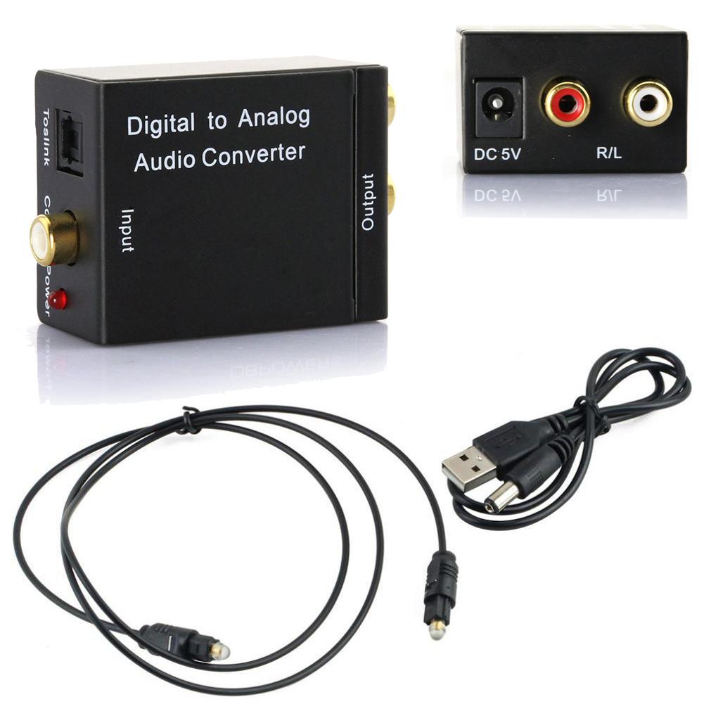thumbnail image 4 of Adaptador convertidor de audio coaxial óptico digital Coaxial Toslink a RCA analógico L/R, 4 of 6