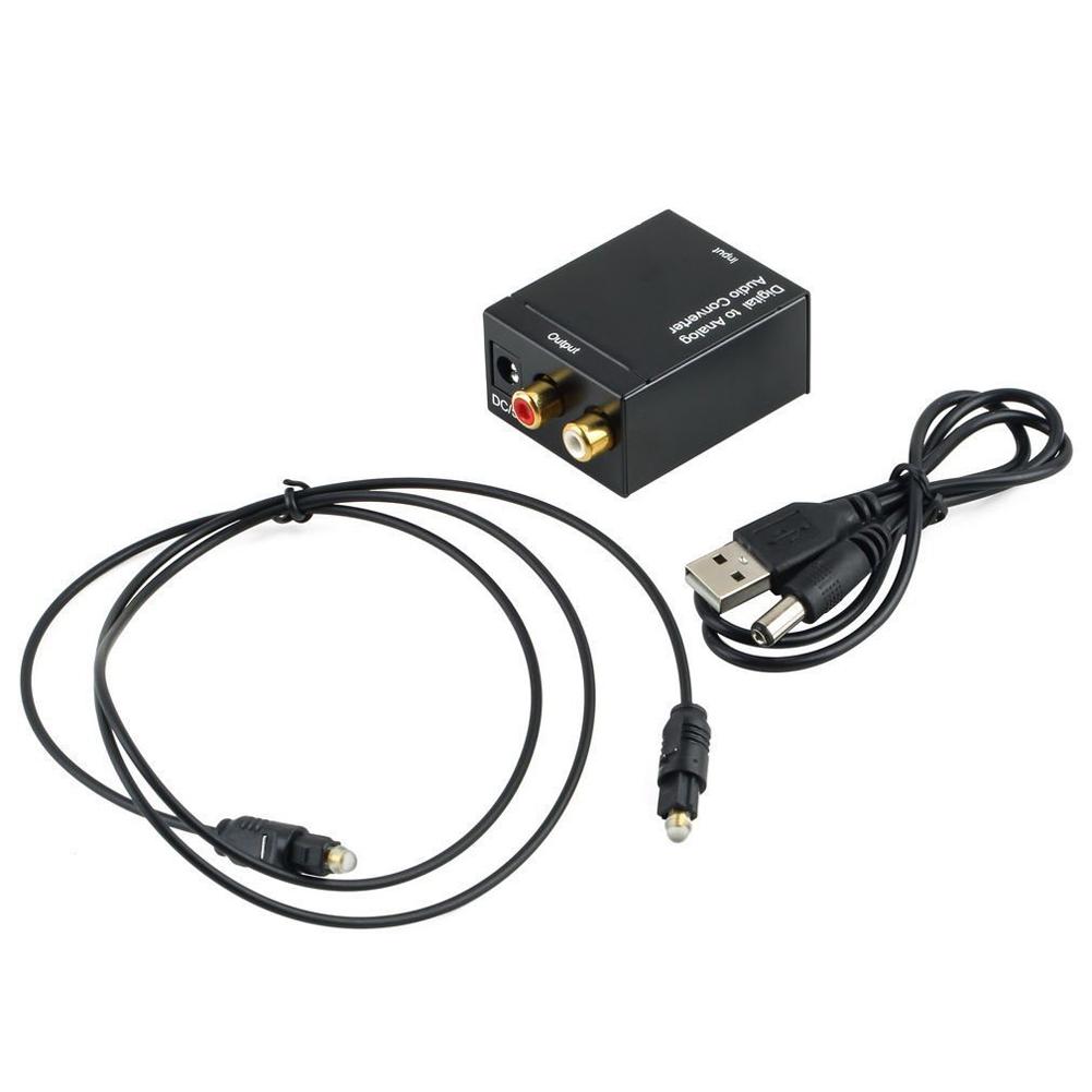 thumbnail image 2 of Adaptador convertidor de audio coaxial óptico digital Coaxial Toslink a RCA analógico L/R, 2 of 6