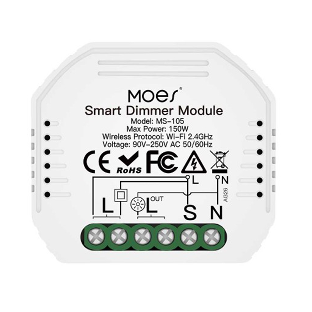thumbnail image 3 of Smart Dimmer Switch Light Module 2 Gang Mini Dimmer Switch APP Remote Control, 3 of 9