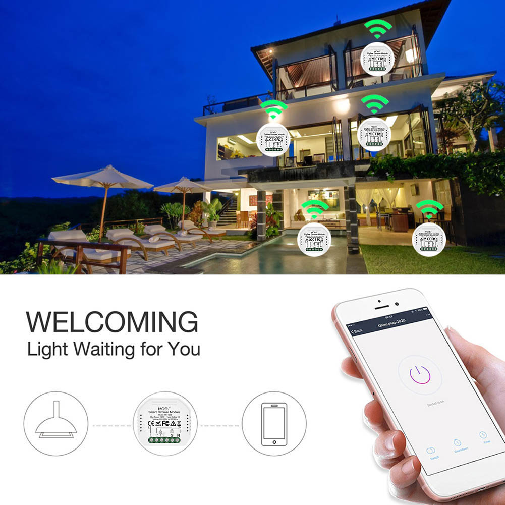 thumbnail image 5 of Smart Dimmer Switch Light Module 2 Gang Mini Dimmer Switch APP Remote Control, 5 of 9