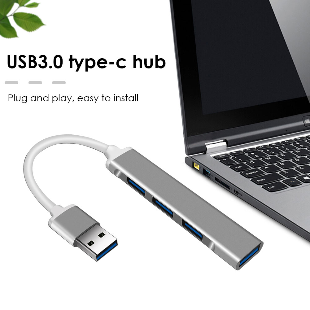 thumbnail image 5 of USB 3.0 Type-C Hub USB C Hub 4 Ports Multi Splitters Adapter for PC Computers, 5 of 6