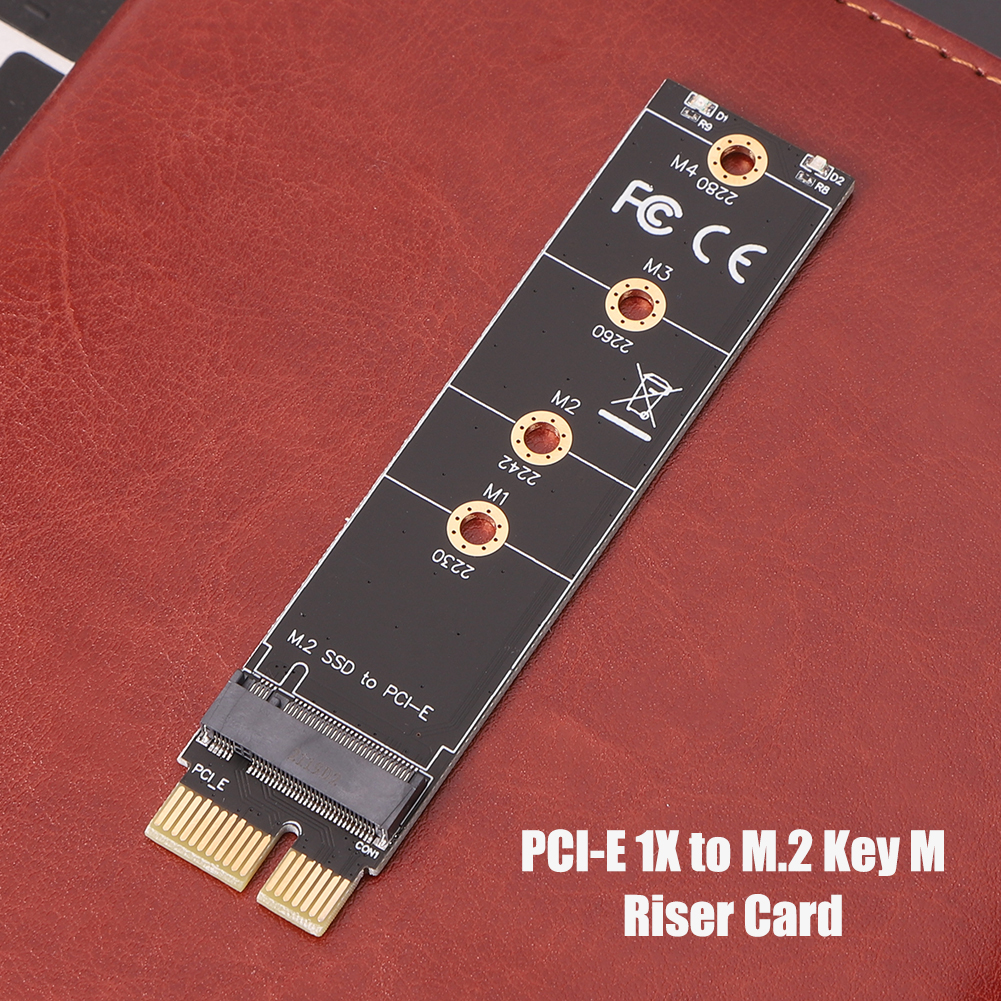thumbnail image 5 of PCIE 1X to M.2 Adapter NVMe SSD M2 PCIE M Key Hard Drive Reader Connector Riser, 5 of 9