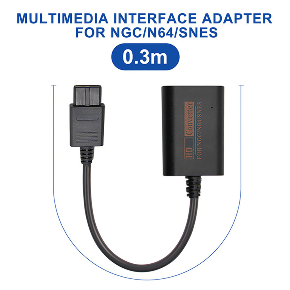 thumbnail image 2 of Fit for Nintendo NGC/N64/SNES/SFC Retro Game Console Audio Video Adapter, 2 of 8
